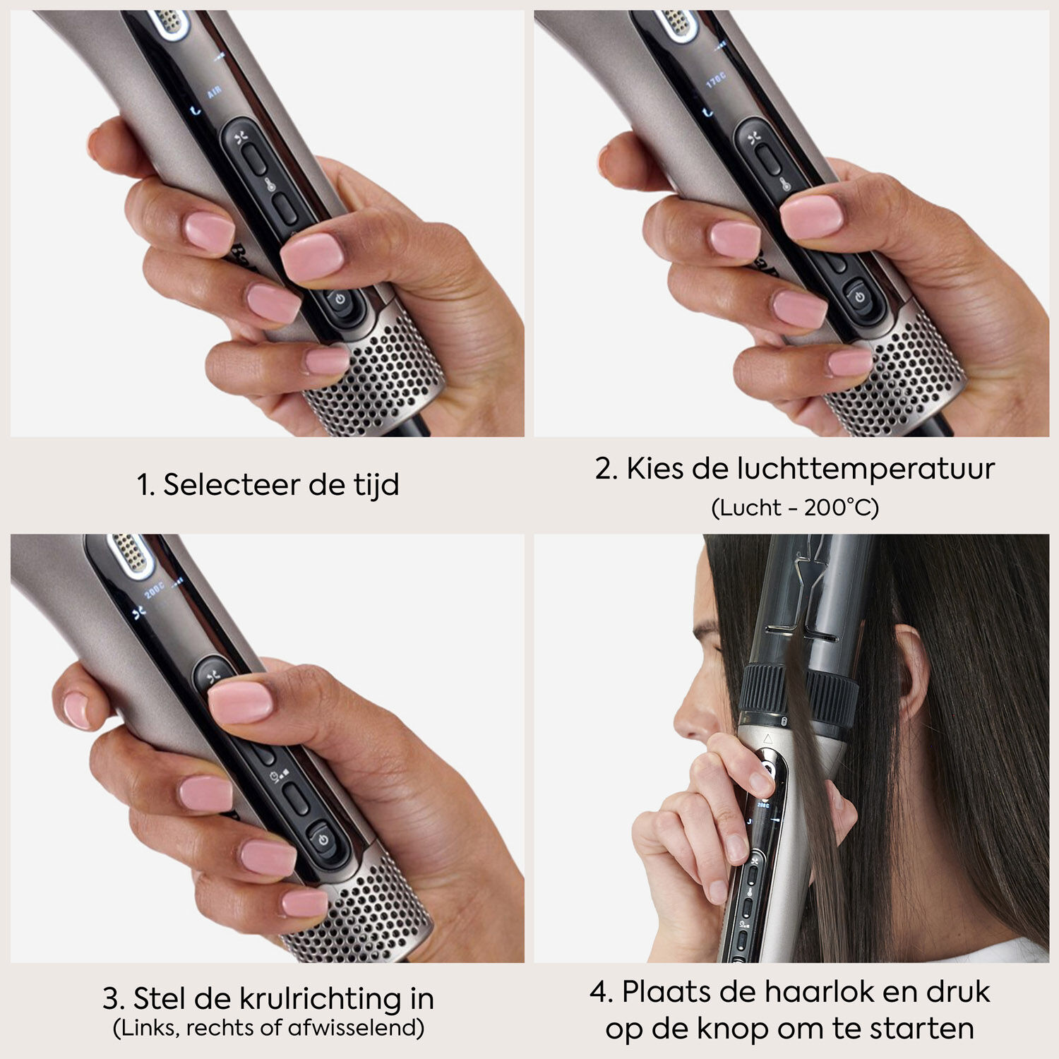 Style Secret Air Automatisch Roterende Krultang en Golventang